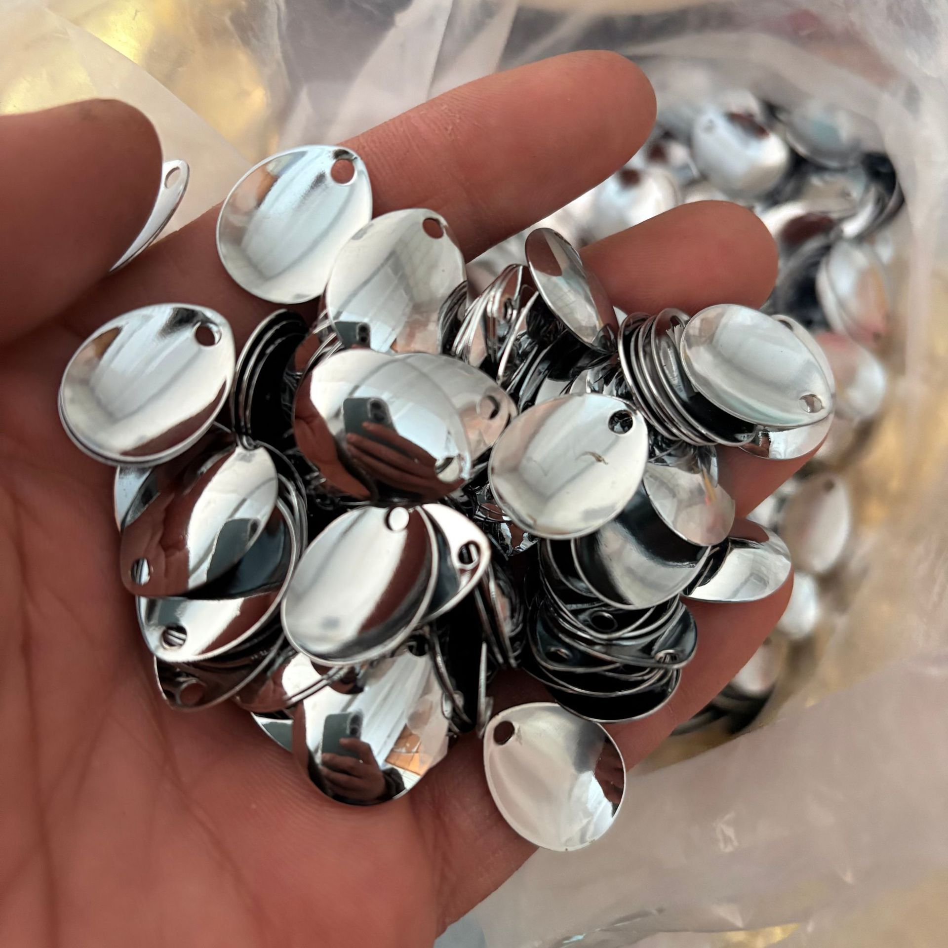 Picture of Luya Sequin Noise Pieces Mino Bo Steak VIB Modified Pieces Luya Accessories Flash Pieces Fish Lure Pieces