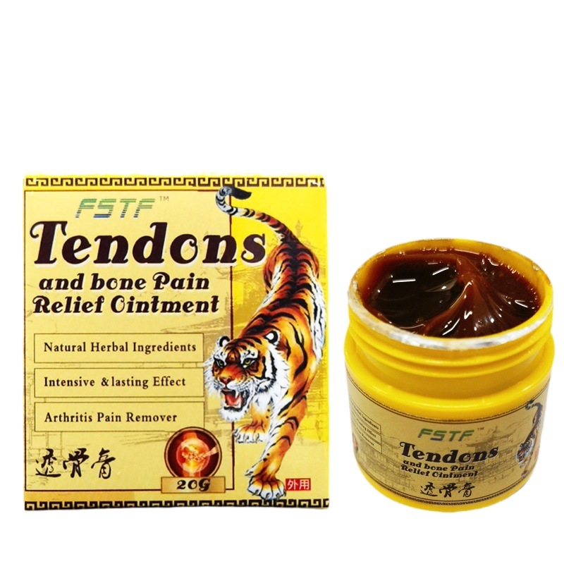 Cross-Border Thai Tiger Balm 20g Chinese and English Muscle Massage Cream Manufacturer Joint Bone-Penetrating Cream Wholesale Herbal Physiotherapy