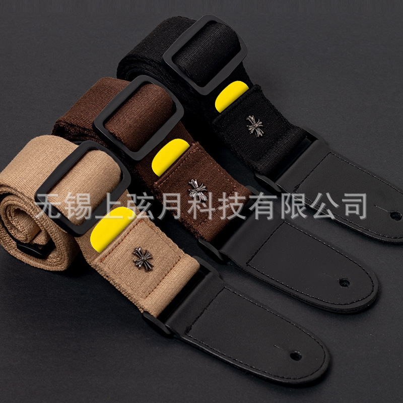Cross-Border Guitar Strap Folk Acoustic Guitar Electric Guitar Electric Bass Cotton Guitar Shoulder Strap Ukulele Electronic