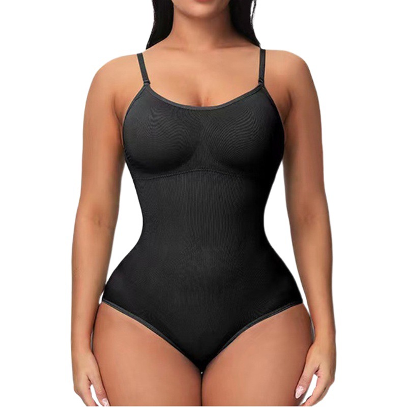 Cross-border Foreign Trade Hot-selling Seamless Tight Abdominal Tight Body Shaping Enhanced Triangle jumpsuit T-shaped tights