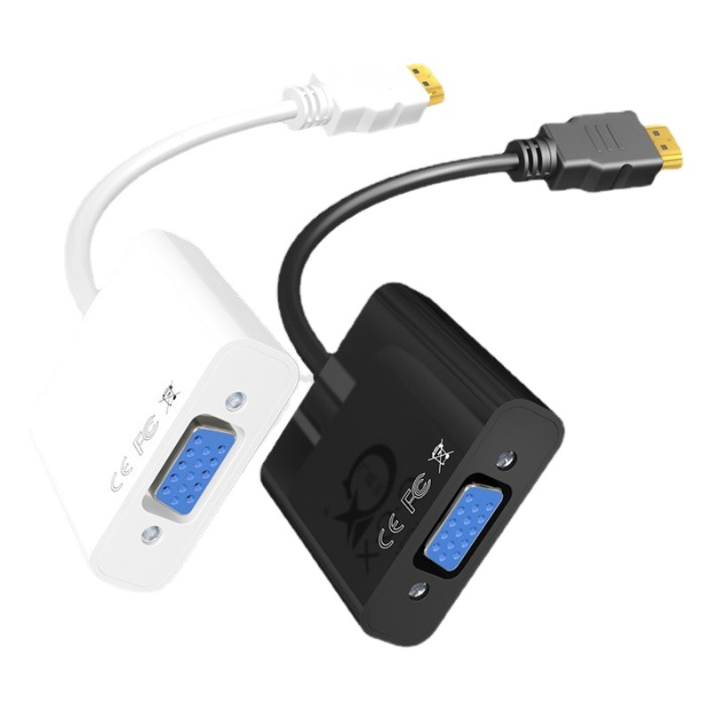 HDMI to VGA Cable with Audio Power Supply Converter TV Computer Adapter Cable HD HDMI to VGA