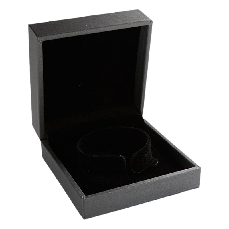 Brushed PU jewelry packaging box ring bracelet bracelet necklace earring packaging box (single shot not hair)