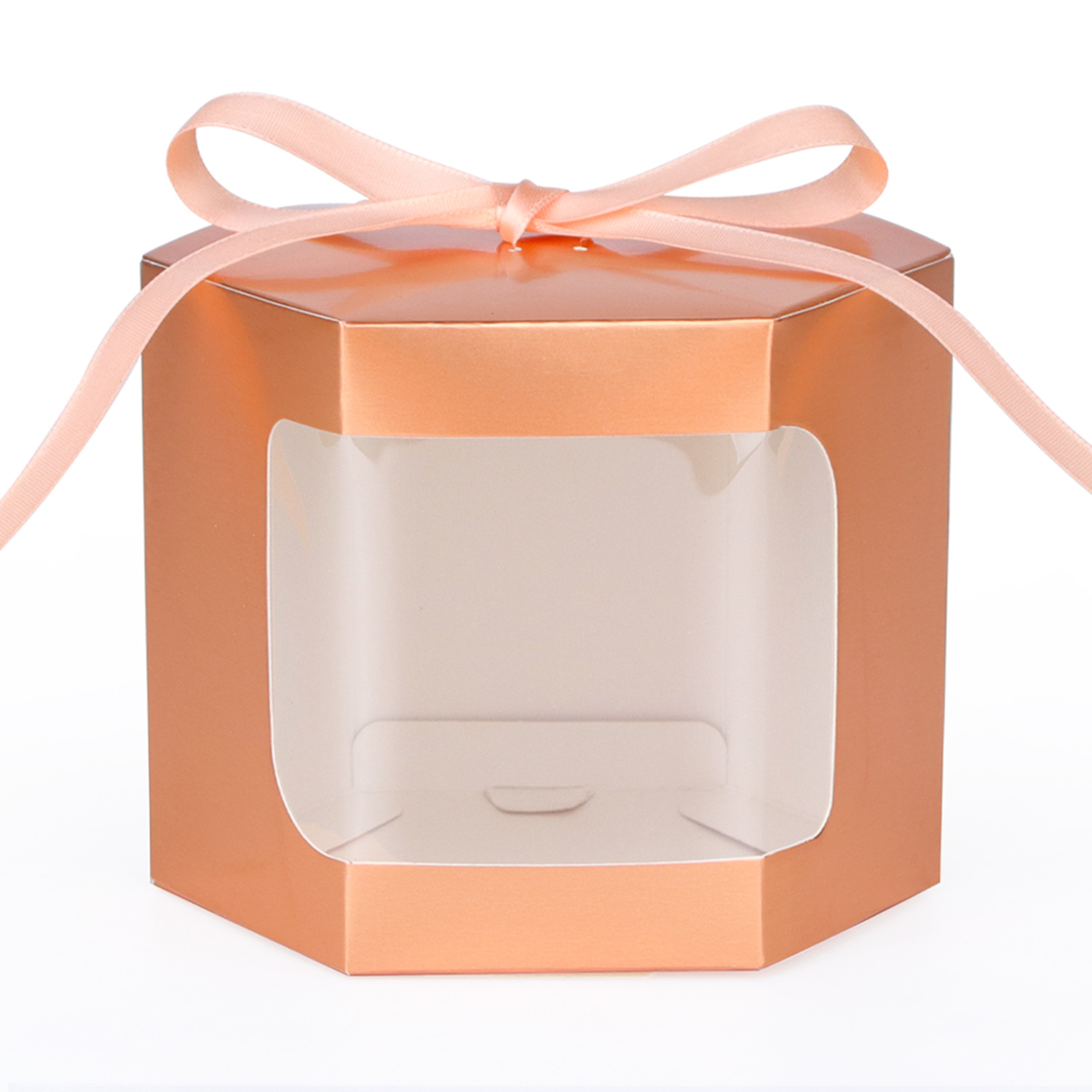 Picture of Foreign Trade Cowhide Color Laser Window Paper Box Cake Box Candy Box Baking Packaging Wedding Candy Box Gift Box