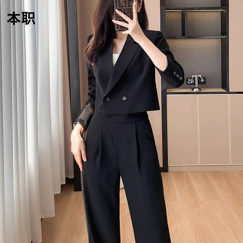 Picture of [Short Wide-Leg Pants] Suit Suit for Women in Autum New Classy Internet Celebrity Elegant Casual Professional Suit Jacket