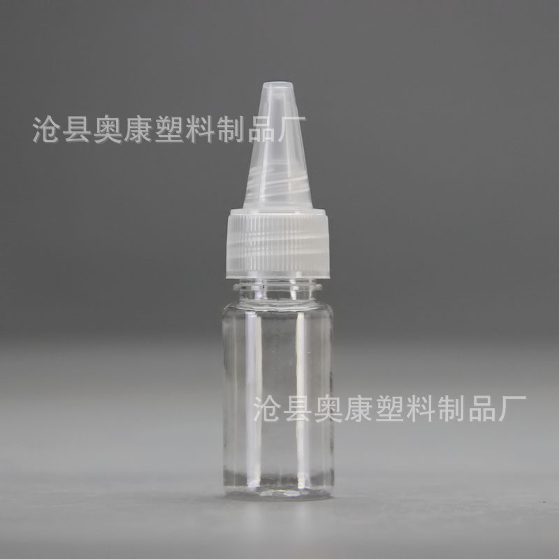 Picture of Spot thickened 10ml 20ml 30ml pointed nose bottle sand painting bottle PET plastic bottle ink bottle