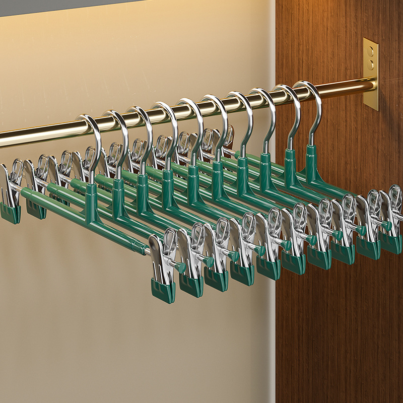 Picture of Household Seamless Pants Clip Strong Non-slip Pants Clip Drying Pants Hanging Jk Skirt Clip Hanging Pants Metal Drying Rack Pants
