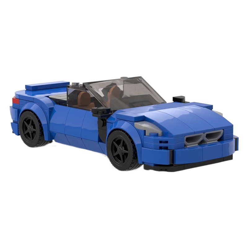 MOC compatible with Lego domestic building block car model 8 grid car series BMW Z4 children assembling toy gift boy