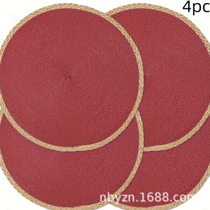 Picture of PP insulation table mat hotel western restaurant European simple natural outdoor festival activities can be wholesale mixed batch