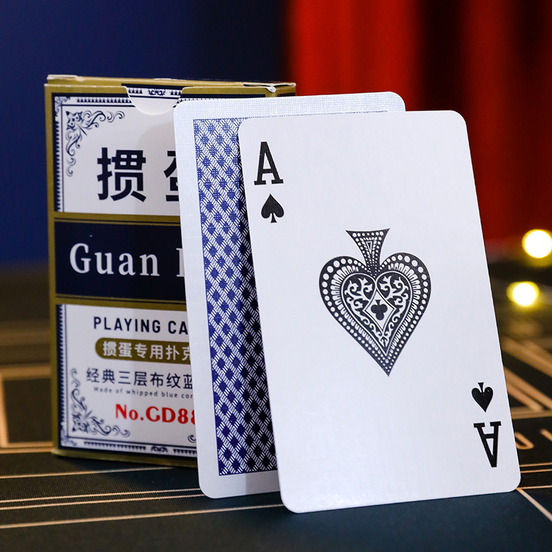 Picture of Classic egg poker special card cloth blue core paper anti-folding wear-resistant non-slip thick high-grade poker wholesale