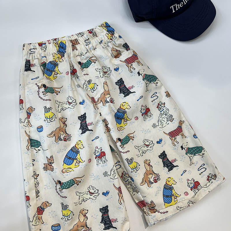 Picture of [2025 Summer] Korean Style Kidsren's Printed Puppy Pants