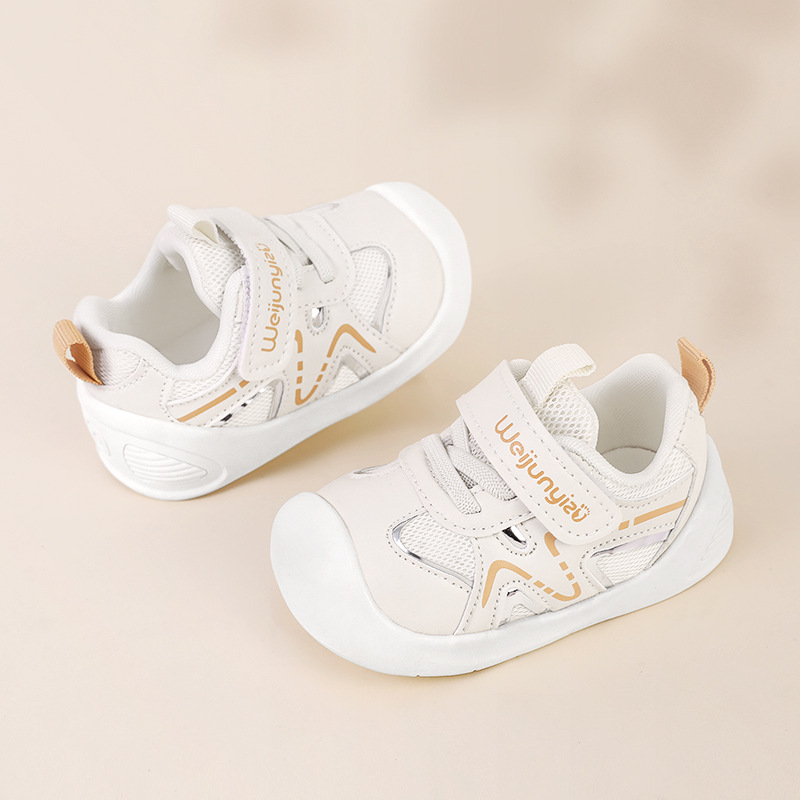 2024 New Spring and Autumn Toddler Shoes Baby Soft Sole Non-slip Baby Shoes 0-1-2 Years Old Boys' Breathable Girls' Shoes