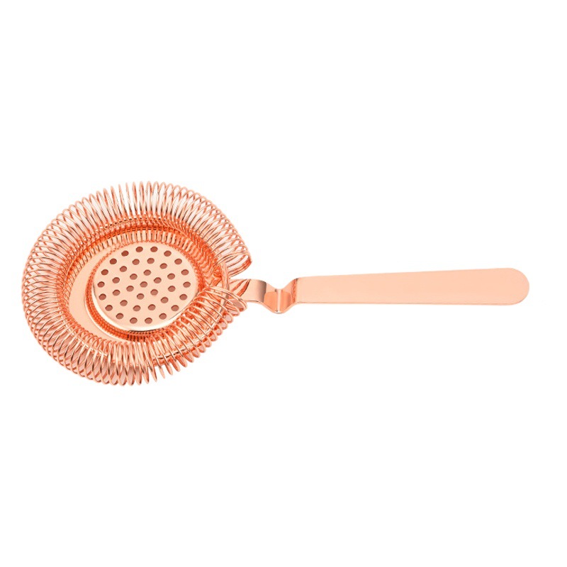 European Hawthorine Bartending Ice Filter 304 Stainless Steel Mesh Filter Boston Ice Separator Strainer
