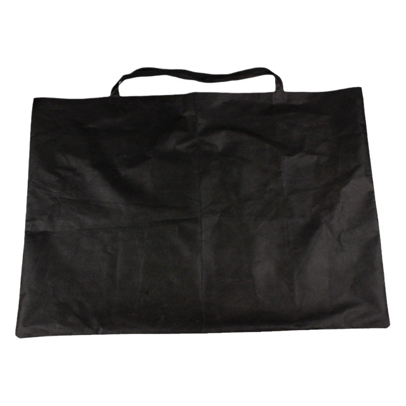 Black dust cover clothes storage bag Oxford cloth bag business travel portable folding suit suit bag