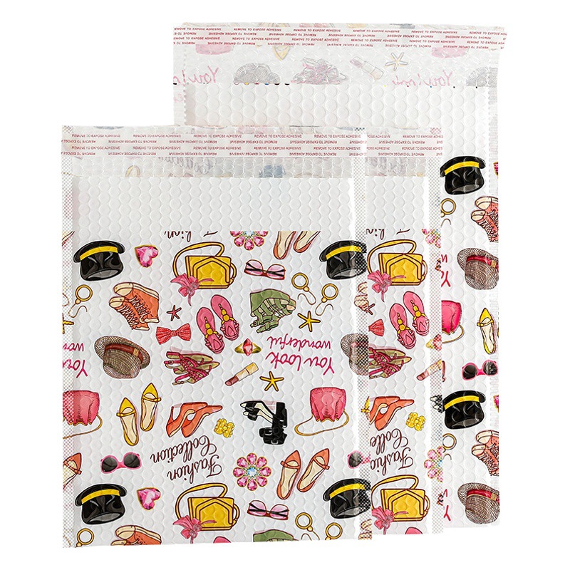 Spot Printed Color Co-Extruded Film Bubble Bag Envelope Bag Thickened Shockproof Foam Bag Wholesale Self-Adhesive Express Bag
