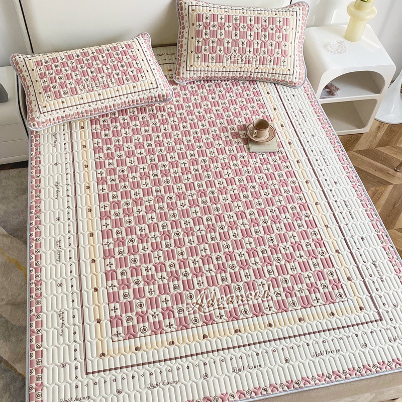 Picture of 2023 new large version of digital printing latex mat three-piece summer bedding air-conditioning mat washable