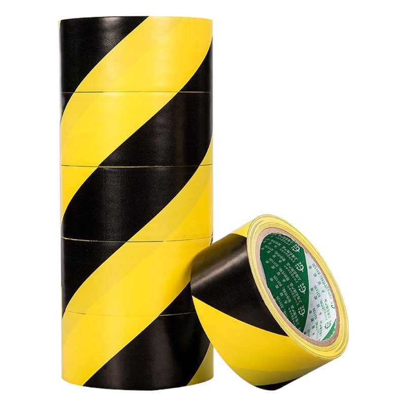 Yongguan PVC warning tape 4.8 Zebra tape dust-free workshop marking tape floor tape wholesale