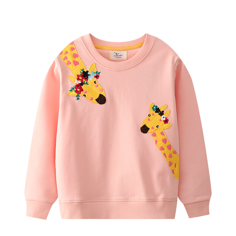 Picture of 2025 Spring and Autumn New Children's Sweaters Cotton Girls' Bottoming Shirts Cartoon Round Neck Tops Manufacturer Distribution
