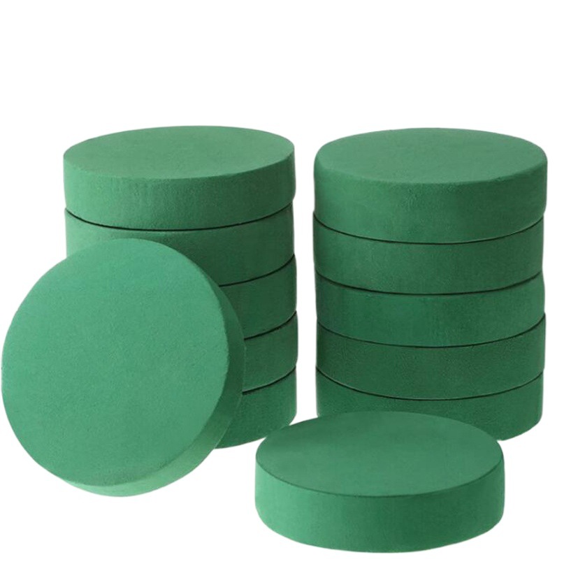 Picture of New Year Bucket Flower Mud Wholesale Round Flower Mud Flower Pot Flower Mud Dried Flower Mud Wedding Car Sucker Base Flower Mud Material