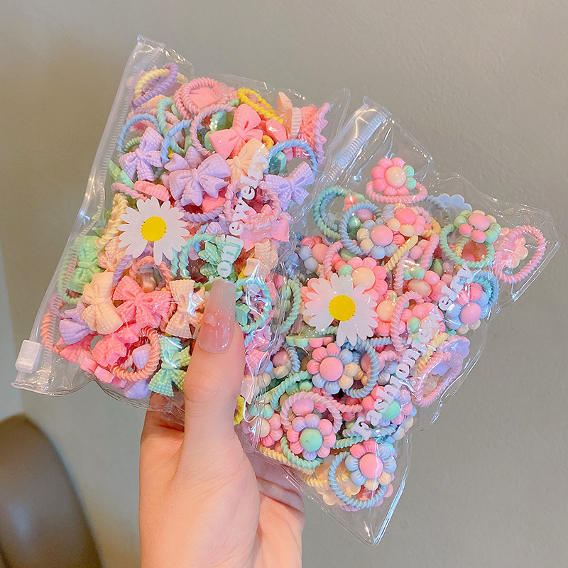 Picture of Children's rubber band does not hurt hair, good elasticity, Girl's rubber band, baby's hair rope, small size tie hair, hair ring, hair accessories