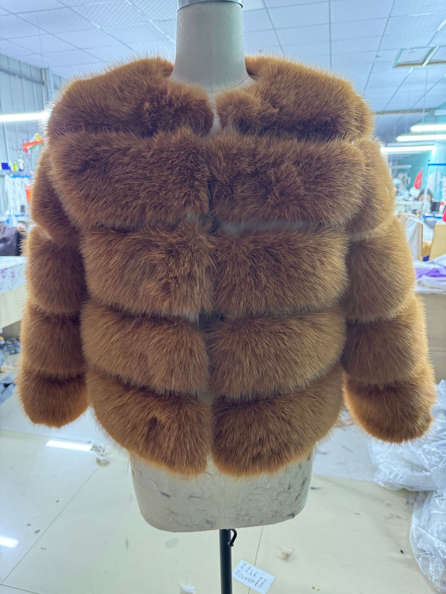 Picture of Fur European and American best selling faux fox fur faux fur coat women's short long sleeve fur faux fur coat