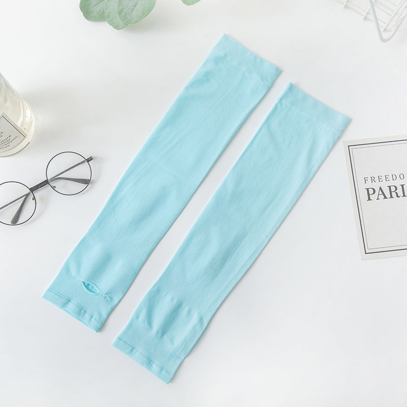 Picture of Ice Sleeves Sun Protection Sleeves for Men and Women, Ice Silk Sleeves with Customized Logo, Outdoor Cycling Anti-Uv Pure Color Ice Sleeves Arm Guards