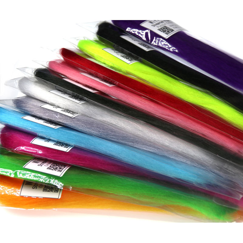 Fly fishing wool hook binding material Flash N slinky curved Fiber material Streamer Fiber