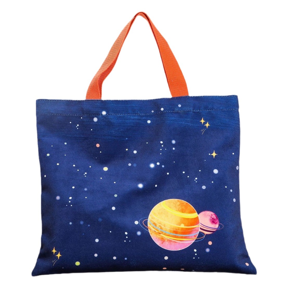 Canvas Bag Custom Advertising Material Shoulder Bag Student Literary Tote Bag Printed Logo Supermarket Shopping Bag