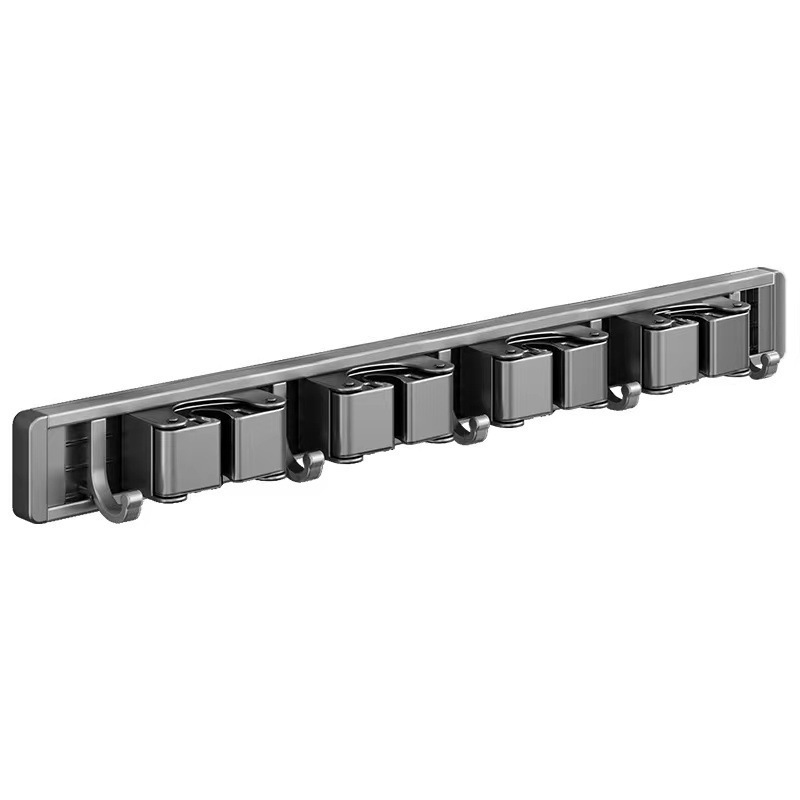 Picture of Factory supply wall clip hook non-perforated mop clip broom rack artifact toilet buckle kitchen rack