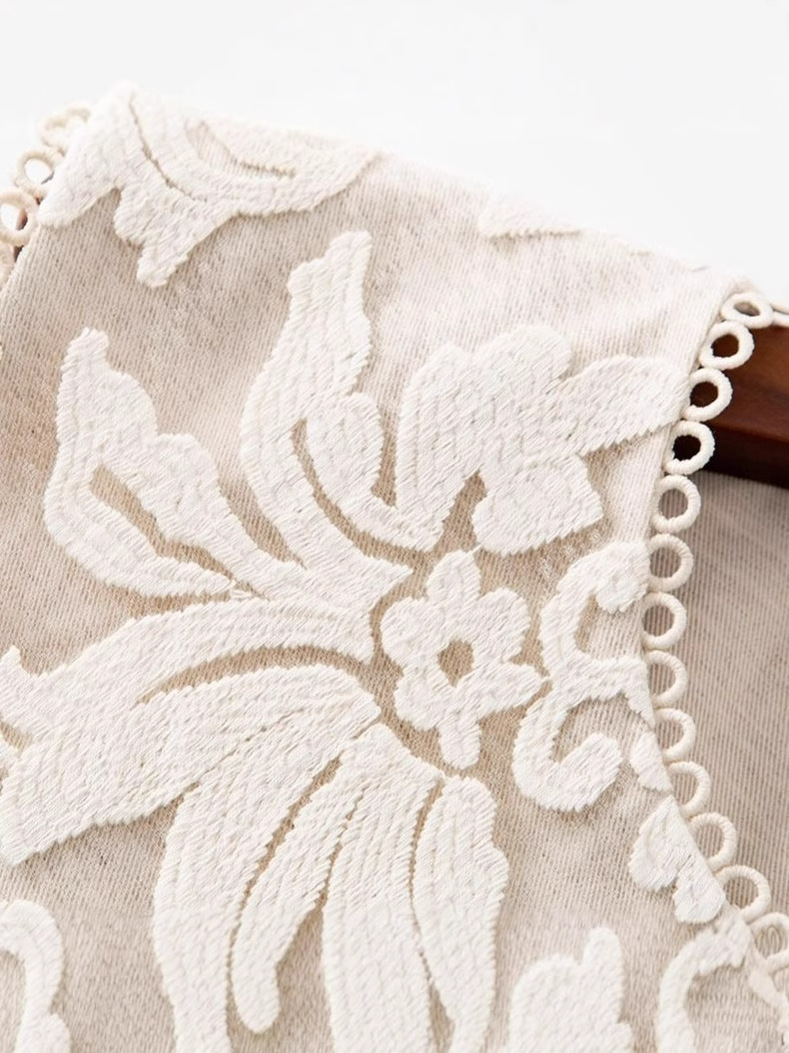 Picture of [Shop selling] Summer 2025 new French high-end fashion jacquard lace design waistcoat high waist