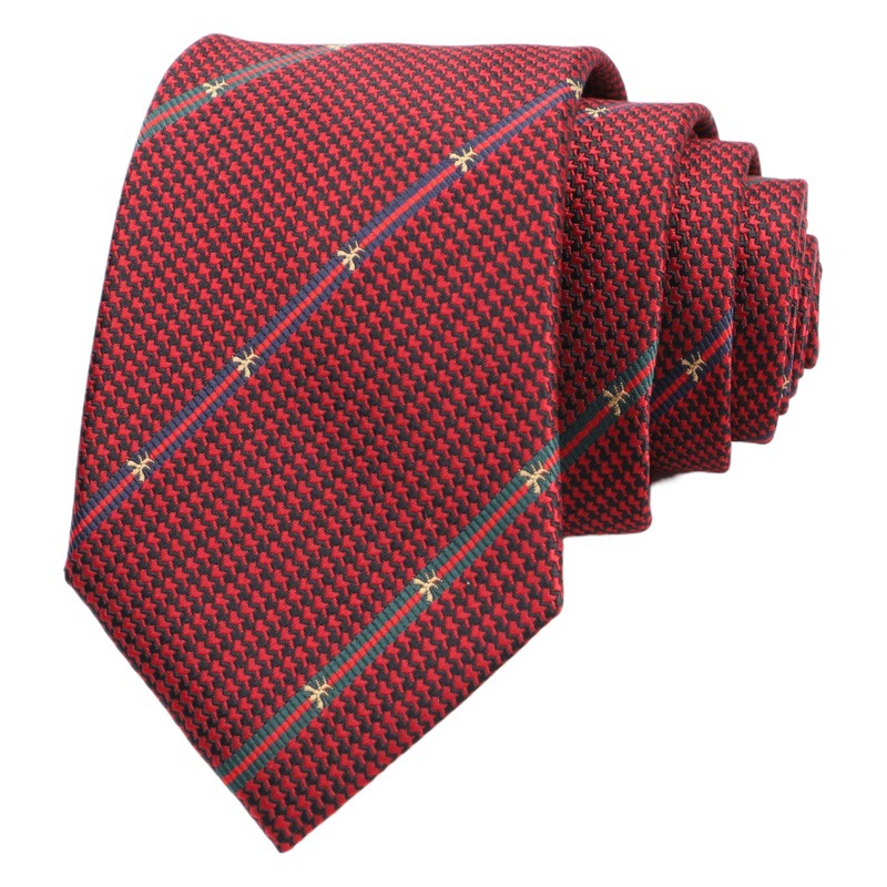 Casual business men's tie fashion embroidery tie men's bee tie men's tie wholesale LOGO
