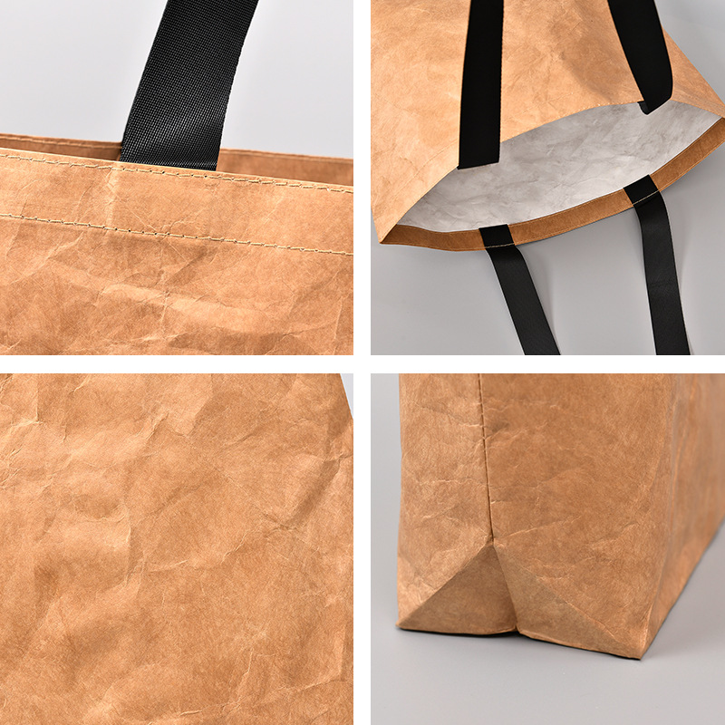 Tyvek DuPont Paper Tote Bag Custom Logo Washable Tear DuPont Paper Shopping Bag Source Factory
