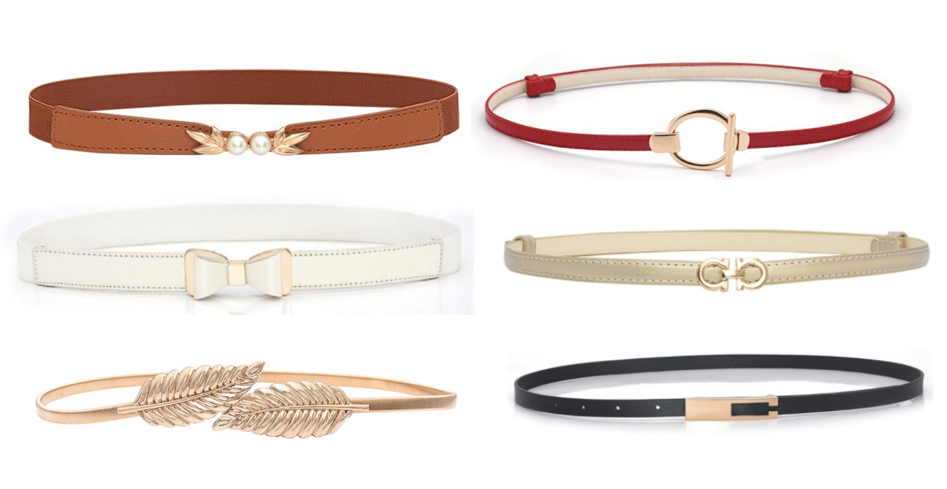 Picture of Simple Fashion Elastic Buckle Women's Thin Belt Women's Skirt Decorative Belt Elastic Belt with Belt