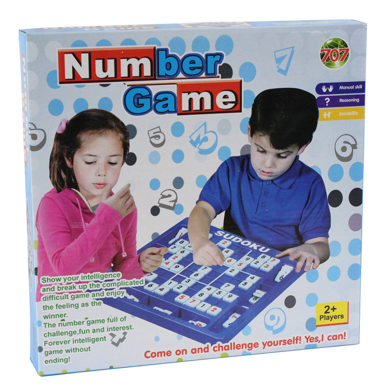 Picture of Cross-border spot children's educational science and education toys desktop game series Jiugongge digital Sudoku game