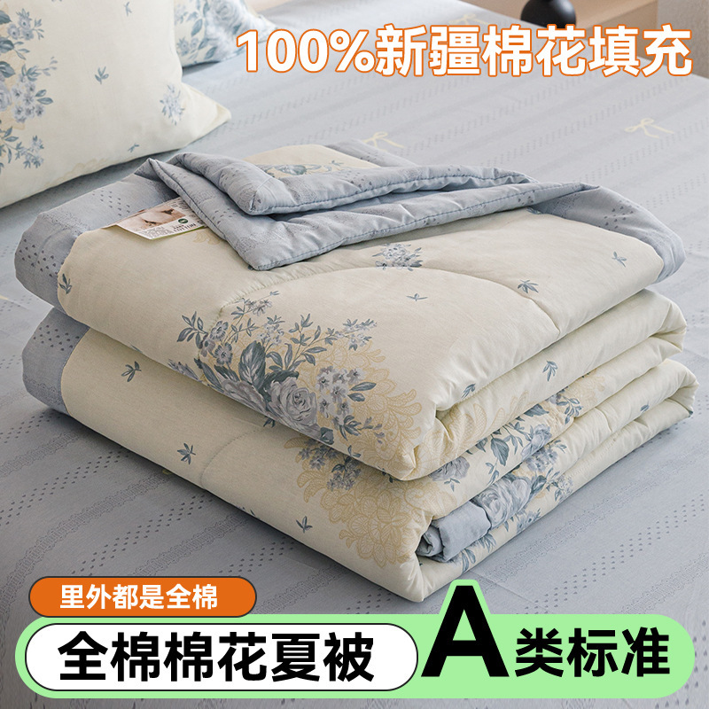 Picture of Class A cotton printed cotton summer quilt cotton washable air conditioner quilt Xinjiang cotton quilt core single double gift quilt