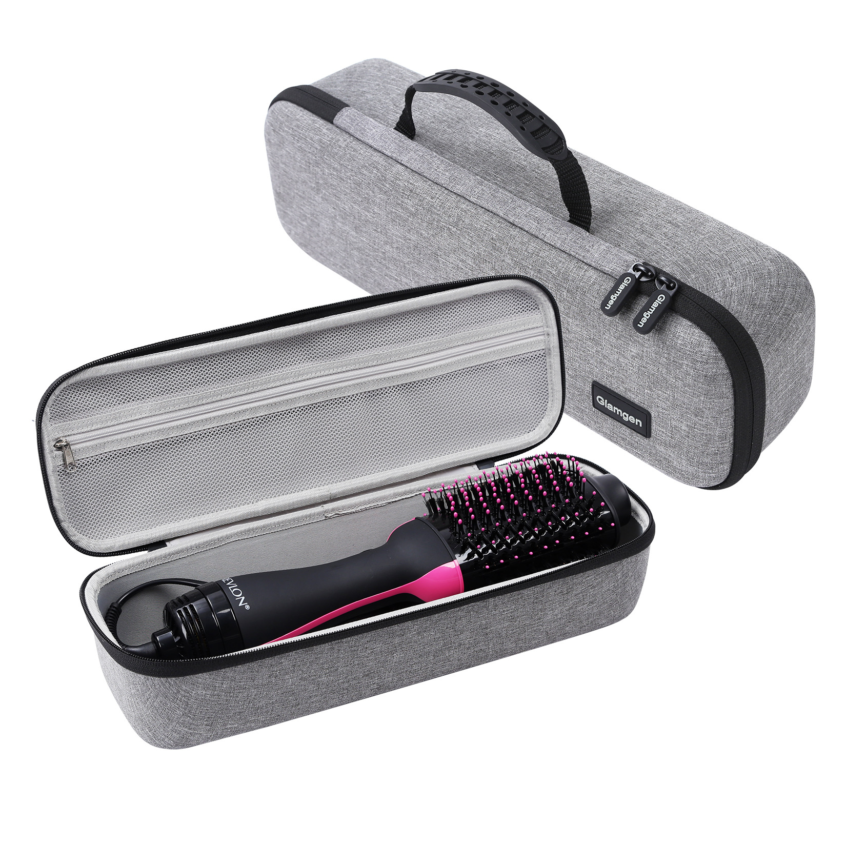Picture of Hot Air Comb Packaging Box Hairdressing Tool Bag Electric Heating Comb Eva Bag High Temperature Resistant Curling Iron Cosmetics Bag Customization