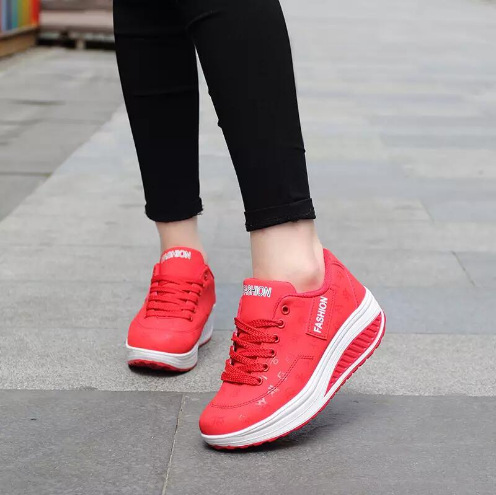 836 Leather Cross-Border Export Outdoor Rocking Shoes Sports Shoes Flats Platform Shoes Large Size Women's Shoes 2025 Amazon