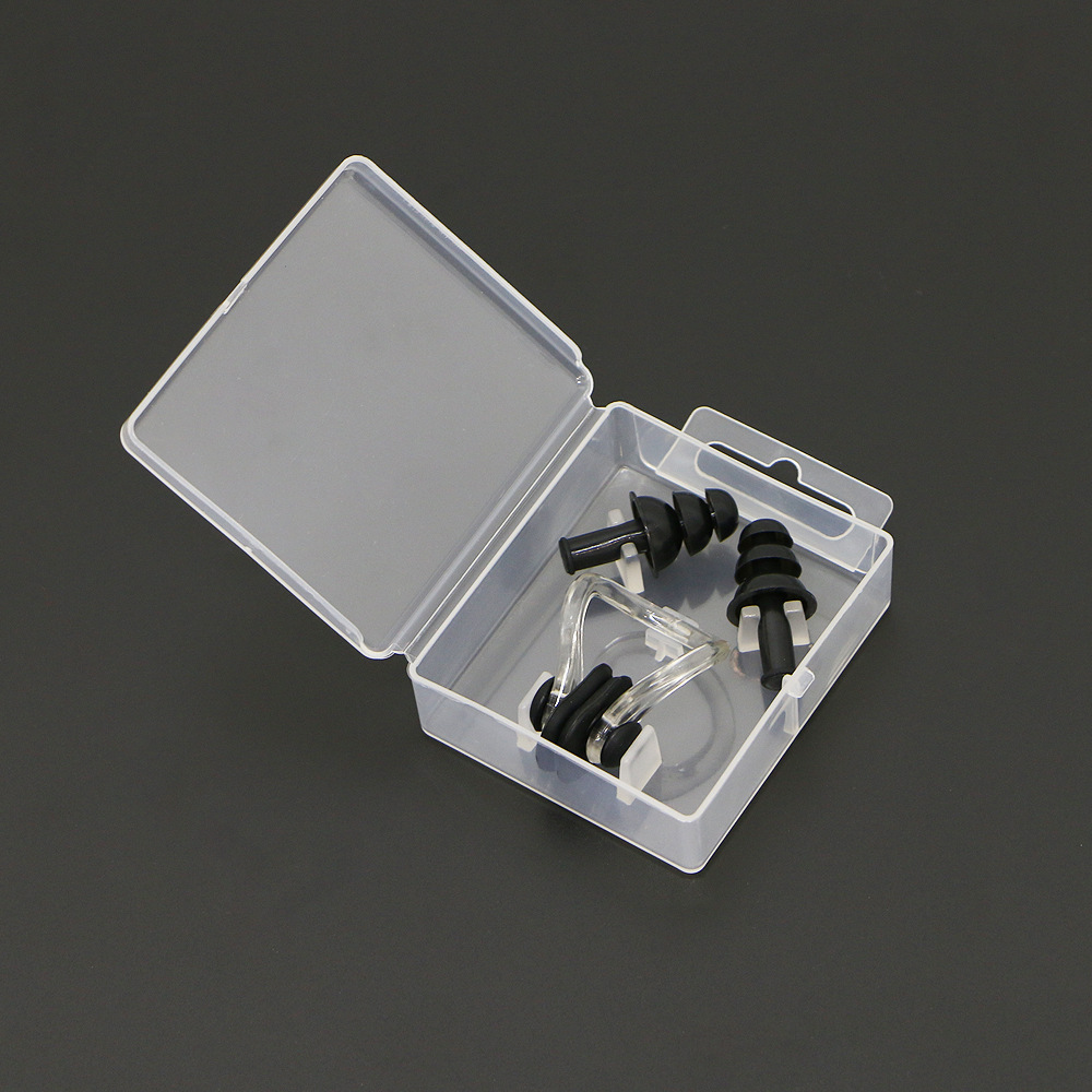 Picture of Factory wholesale earplug nose clip silicone box nose clip earplug set swimming equipment supplies children adult waterproof