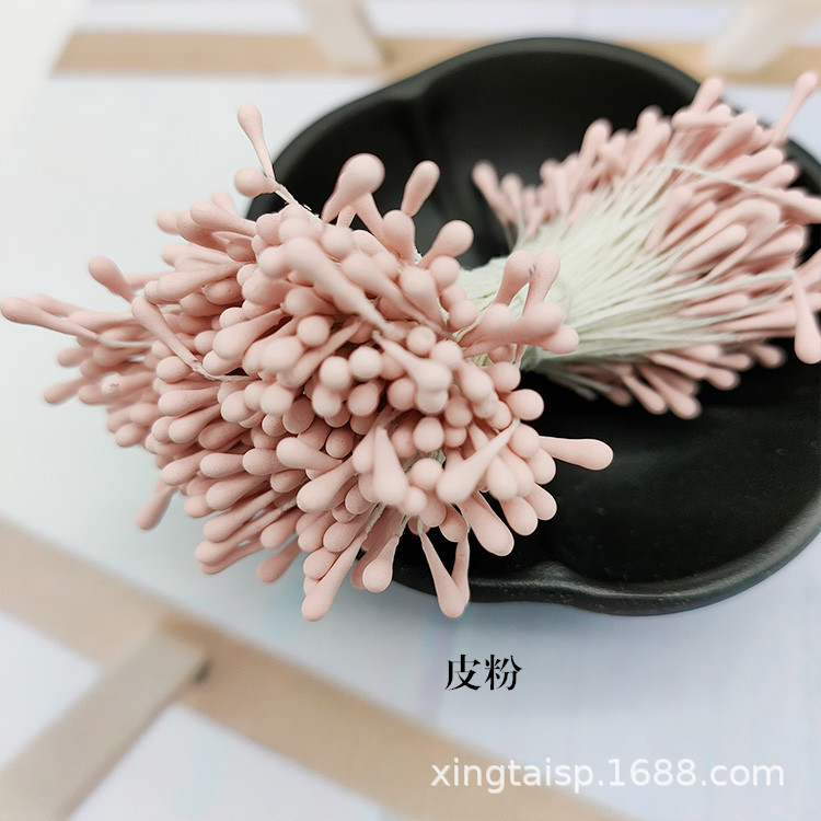 Picture of Wholesale Korean Style Handmade DIY Hair Accessories High Simulation Flower Stamens Material 2mm Matte Round Match Head Flower Heart Flower Stamens