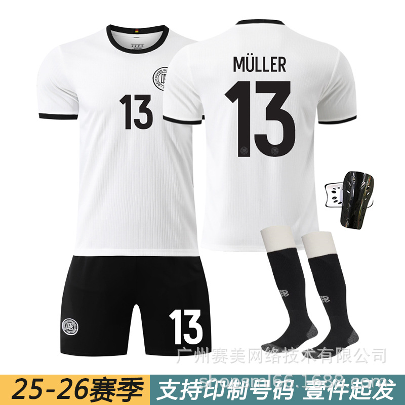 Germany 125 Anniversary Edition Jersey Children's Football Clothes suit 8 Krossverz 10 Mussi 13 Muller