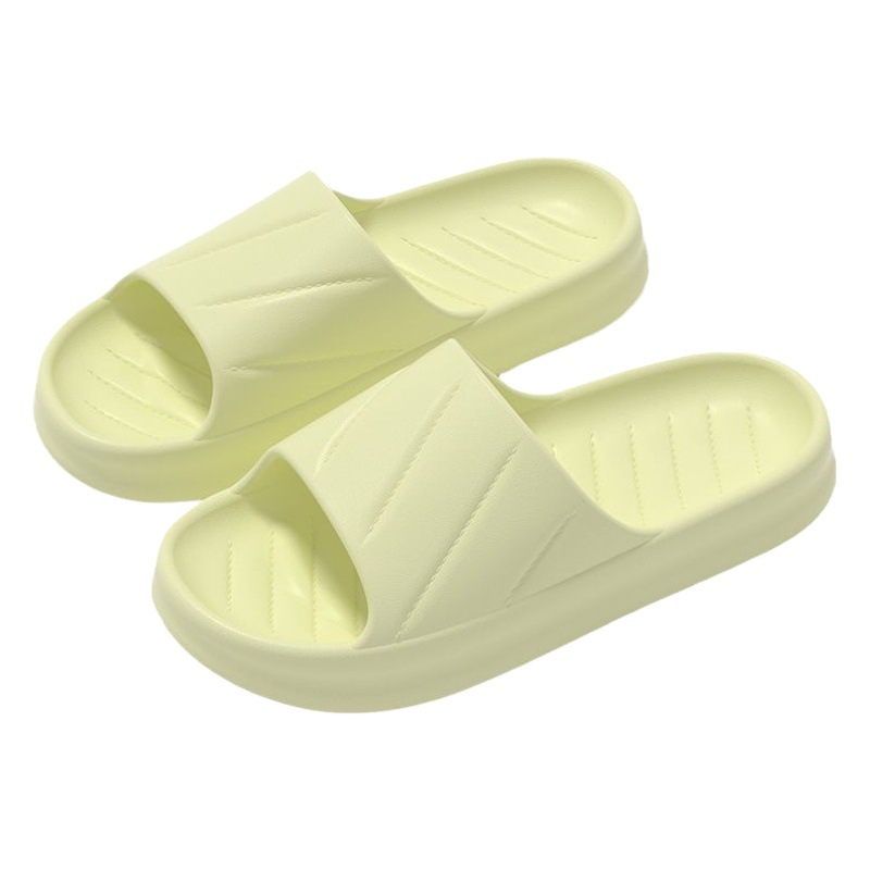 Women's bathroom non-slip home indoor soft bottom Korean style simple thick bottom outdoor home summer slippers men's