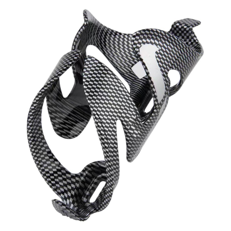 Wholesale Bicycle Water Bottle Rack Carbon Fiber Texture Plastic Water Bottle Rack Cup Holder Cycling Carbon Pattern Mountain Bike Water Bottle Rack