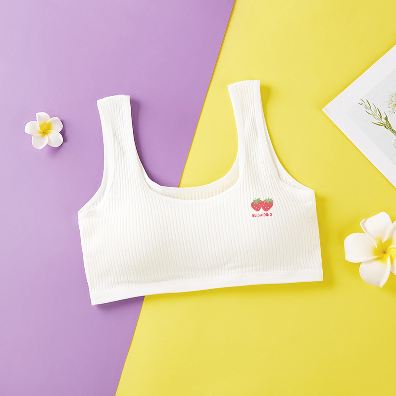 Picture of Girl's underwear development period student girl's high school student underwear pure cotton vest girl's junior high school student underwear
