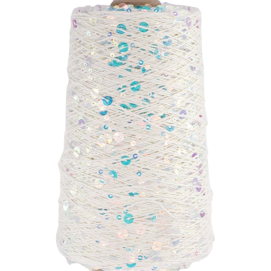 Silk Yue Ukraine Cross-border Hot Sale Pure Cotton Sequin Line diy Hand-woven Magic Color Size Bead Line Wool Group