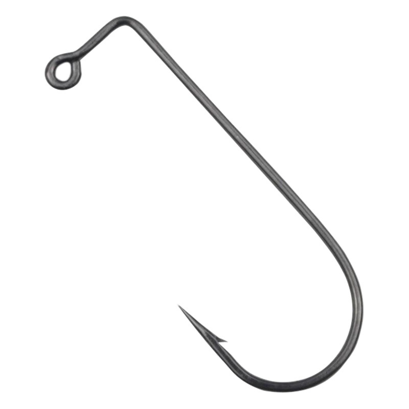 Lead Head Hook Carbon Steel Flat Barbed Straight Angle Hook Bulk Luya Hook White Strip Cock Bass Mandarin Fish Hook Crank Hook