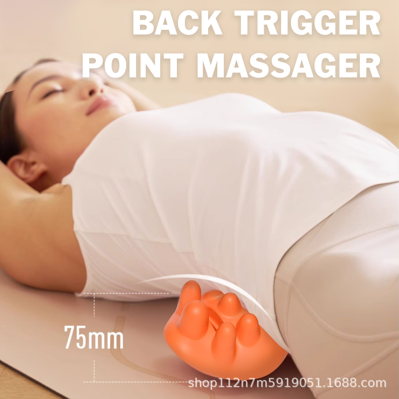 New lumbar traction finger pressure waist pillow massager cervical neck shoulder relaxation relief lumbar soreness waist pillow wholesale