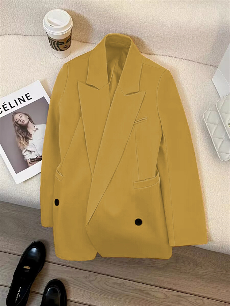 Picture of Spring and Autumn Pure Color High-end Sense Casual Loose Suit Top Temperament Ladies Fashion Trend Suit Wholesale