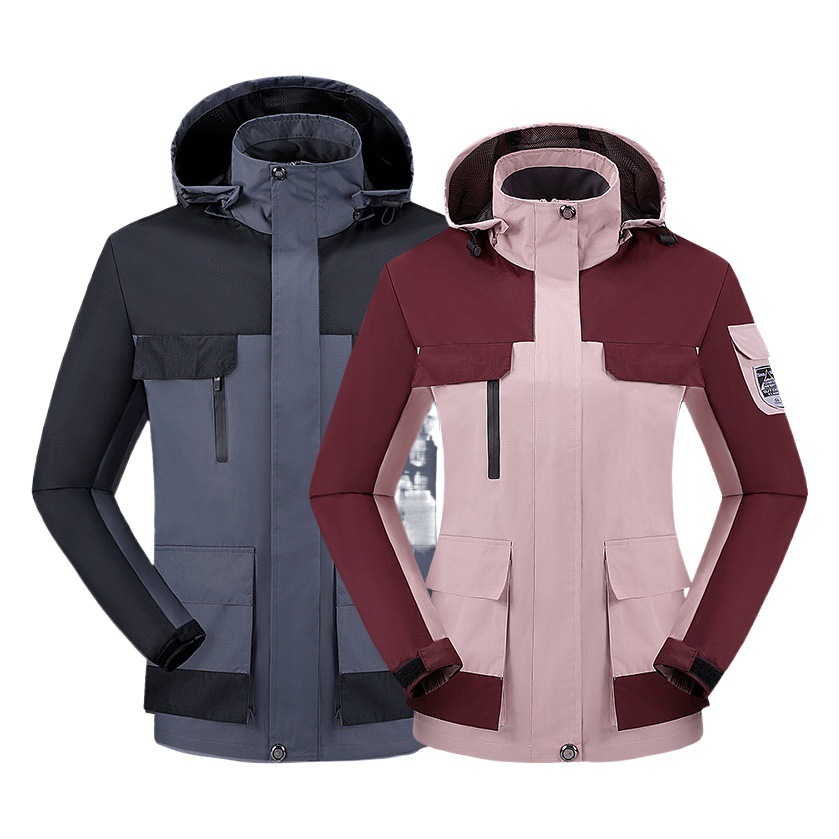 Picture of Amazon Couple Jacket Outdoor Large Size Hooded Windproof Waterproof Mountaineering Fishing Cargo Jacket for Men and Women