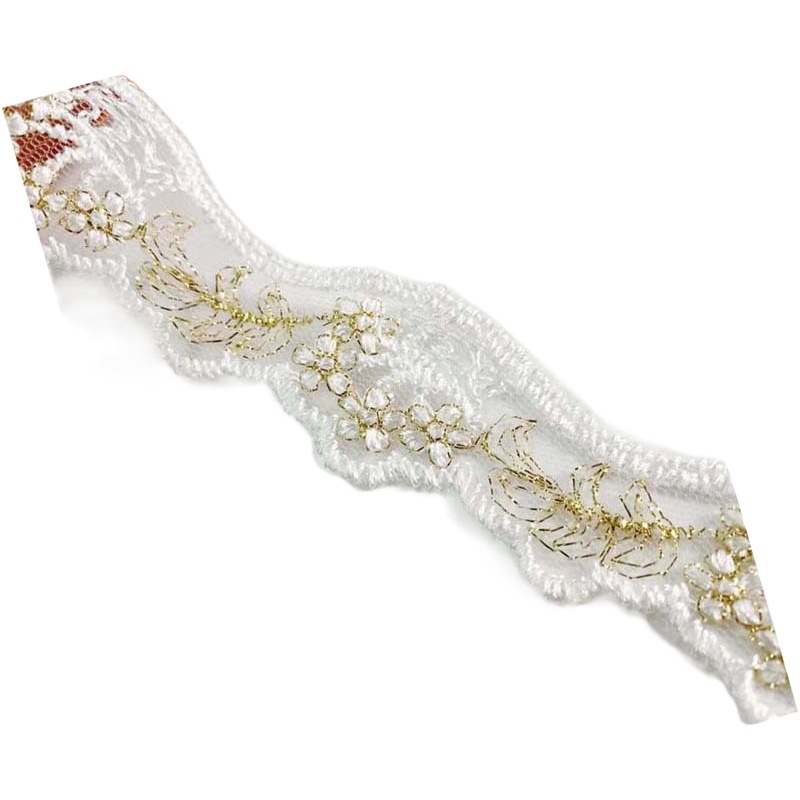 Hot new accessories cheongsam clothing lace decoration gold thread wave water soluble embroidery net sand bar code lace