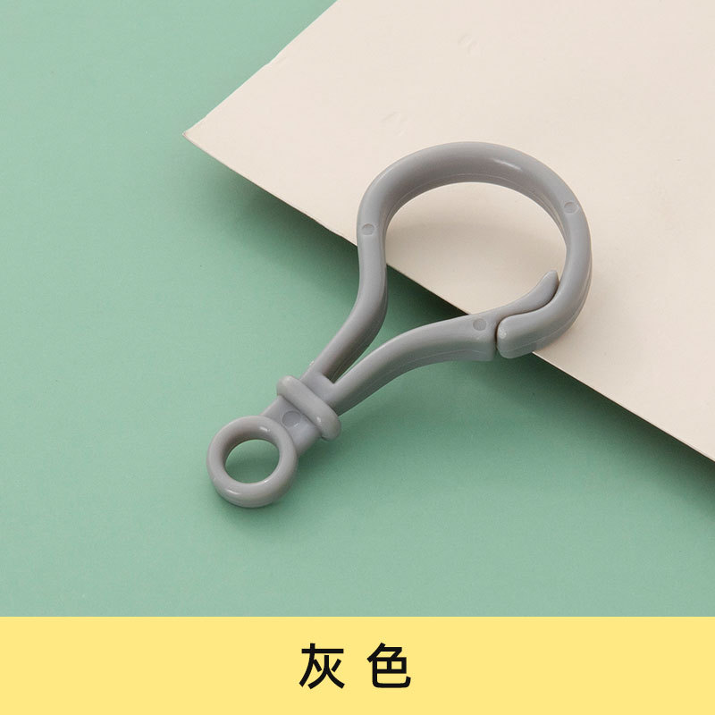 Picture of diy jewelry accessories color bulb button doll key chain plastic lobster buckle bag buckle acrylic hook buckle