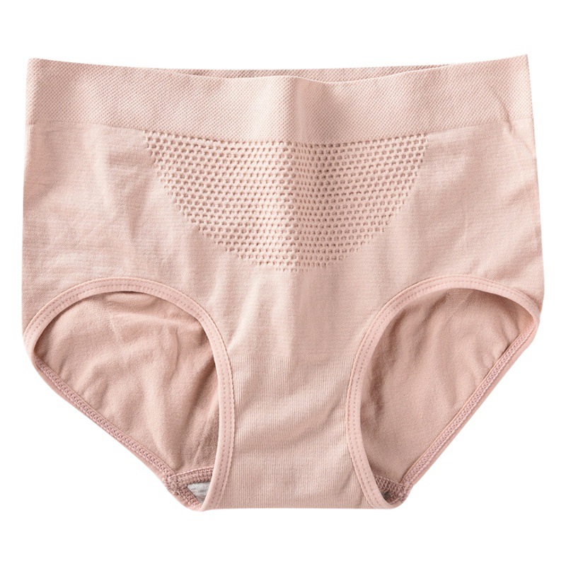 Cross-border 3D peach hip mid-waist triangle honeycomb underwear Japanese honeycomb underwear honeycomb hip seamless underwear for women